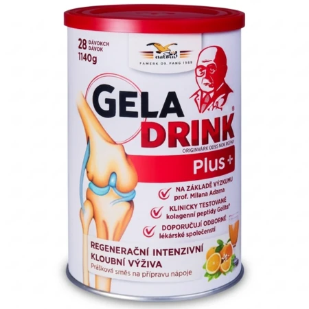 GELADRINK Plus kĺbová výživa pomarančový nápoj 340 g