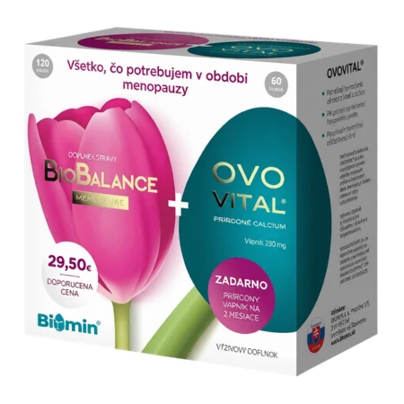 BIOMIN Biobalance menopause 120 ks + ovovital 60 ks zadarmo 1 x 1 set