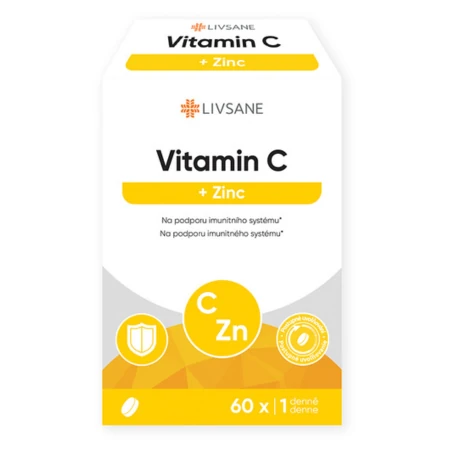 LIVSANE Vitamín C a zinok 60 tabliet