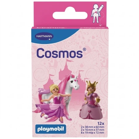 COSMOS Playmobil princess vodeodolná detská náplasť na rany 1 x 12 ks