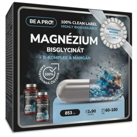 BE A PRO! MAGNÉZIUM BISGLYCINÁT dvojbalenie cps 2x90 ks 2x90 cps