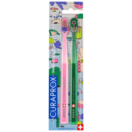 CURAPROX CS 5460 Ultrasoft detská zubná kefka živá edícia 1 x 2 ks