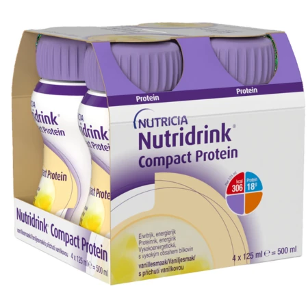 NUTRIDRINK Compact protein vanilka 4 x 125 ml