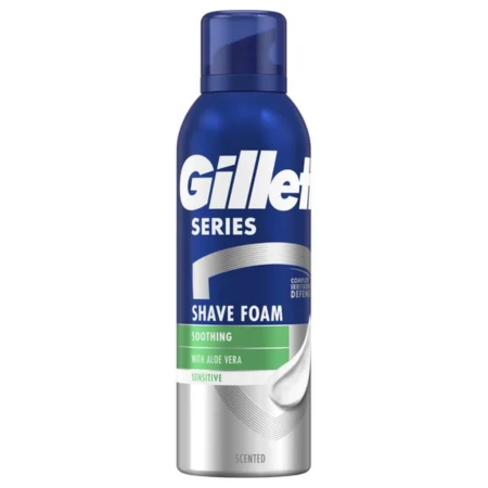GILLETTE Series shave pena na holenie pre citlivú pleť s aloe vera 200 ml