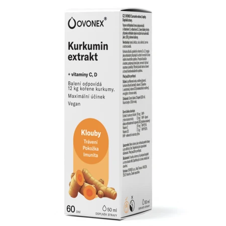 OVONEX Kurkumin extrakt kvapky 50 ml
