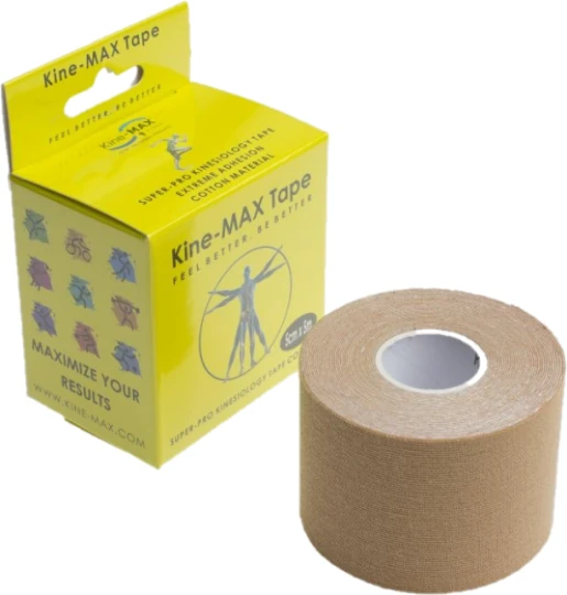 KINE-MAX Super-Pro cotton kinesiology tape bežová 5 cm x 5 m 1 kus