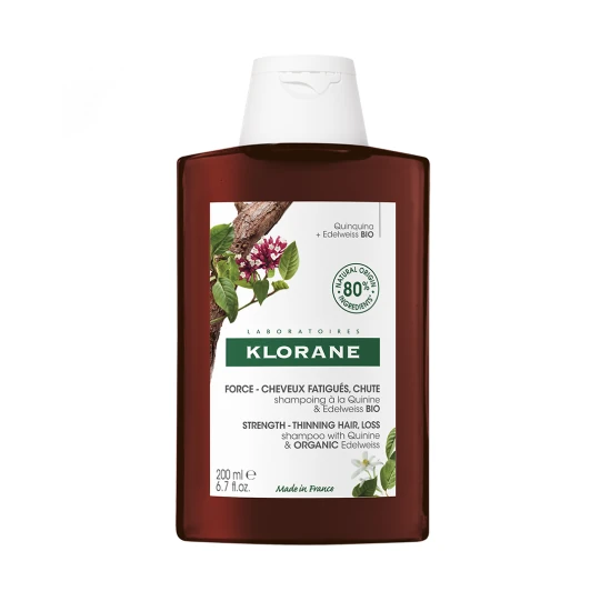 KLORANE Šampón s chinínom a BIO plesnivcom alpínskym 200 ml