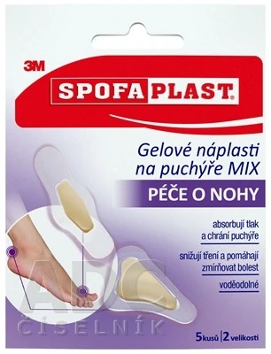 3M SPOFAPLAST č.913N Gélové náplasti na pľuzgiere 5 ks
