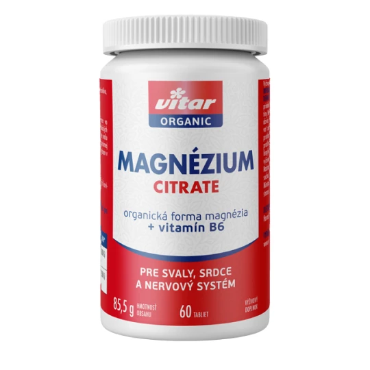 VITAR Magnezium citrate + vitamín B6 60 tabliet