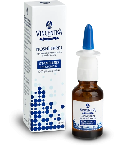 VINCENTKA Nosový sprej standard hypotonický 25 ml