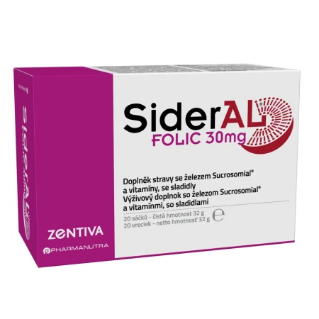 SIDERAL Folic 30 mg 20 vrecúšok