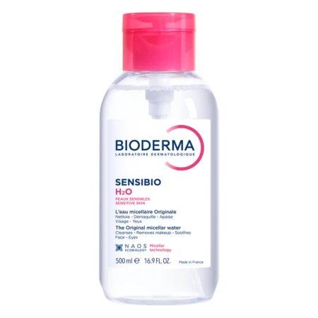 BIODERMA Sensibio H2O micelárna voda na citlivú pleť s pumpou 500 ml