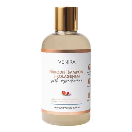 VENIRA Prírodný šampón s kolagénom pre rast vlasov 300 ml