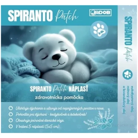 JADOB Spiranto náplasť na uvoľnenie nosa a nosových dutín 5 ks
