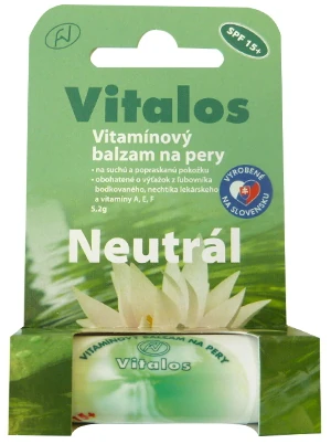 VITALOS Balzam na pery neutral SPF15 1 kus