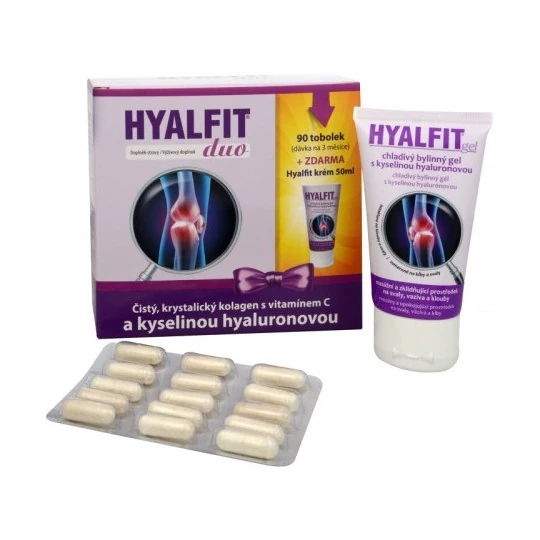 HYALFIT DUO darčekové balenie vitamín C 90 kapsúl + hyalfit gel 50 ml