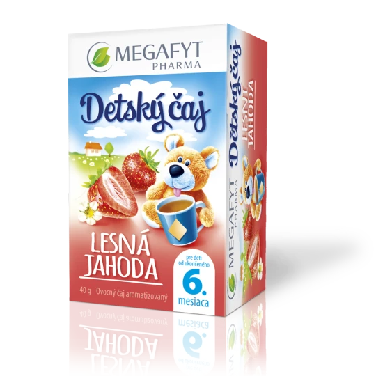 MEGAFYT Detský čaj lesná jahoda 20 x 2 g