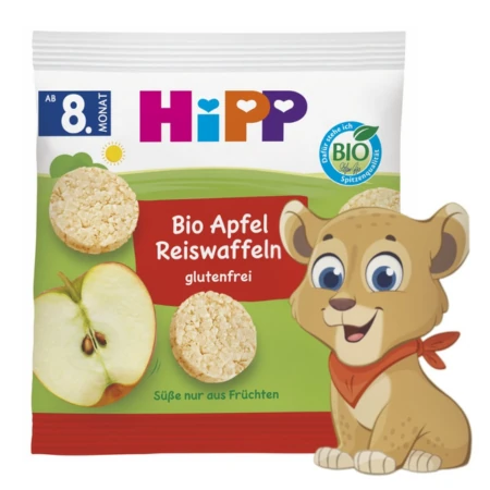 HiPP BIO Oblátky jablkové ryžové od 8. mesiaca 1 x 30 g