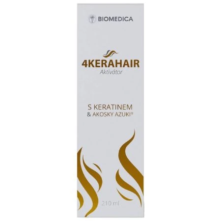 BIOMEDICA 4KERAHAIR Aktivátor s keratínom & Akosky Azuki (inov. 2025) 210 ml