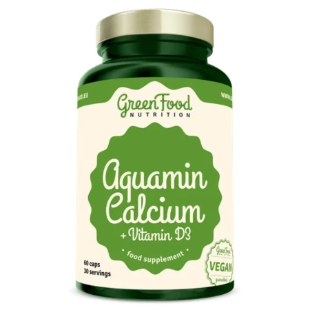 GREENFOOD Aquamin calcium vitamin a D3 60 kapsúl