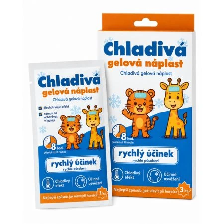Astina Pharm Chladivá gélová náplasť 4 x 11 cm 1x3 ks