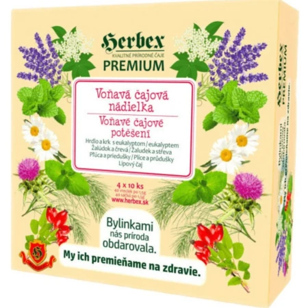 HERBEX Premium voňavá čajová nádielka 4 x 10 ks