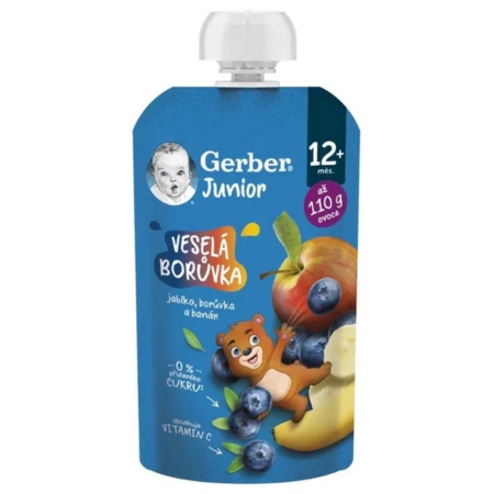 GERBER Junior kapsička veselá čučoriedka od ukonč. 12. mesiaca 110 g