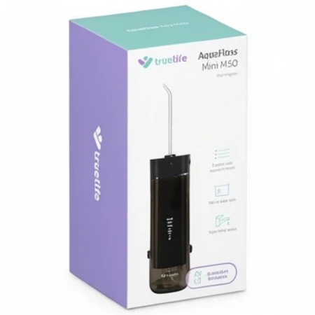TRUELIFE Aquafloss mini M50 ústna sprcha nádržka 180 ml čierna 1 x 1 ks