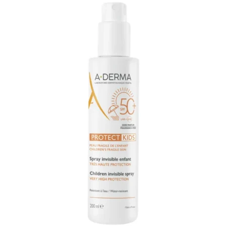 A-DERMA Protect kids transparentný sprej SPF50+ 200 ml