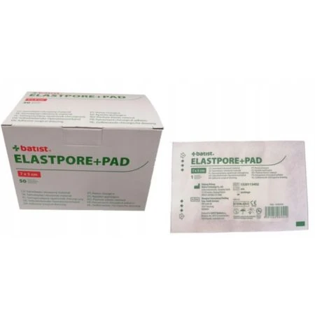 BATIST ELASTPORE+PAD sterilné krytie 5 cm x 7 cm 50 ks