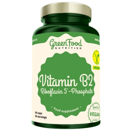 GREENFOOD Vitamín B2 riboflavin 5´phosphate 90 kapsúl