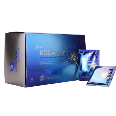 NATUREVIA Kolagén morský beauty bioaktívne morské kolagénové peptidy vrecúška 60 ks