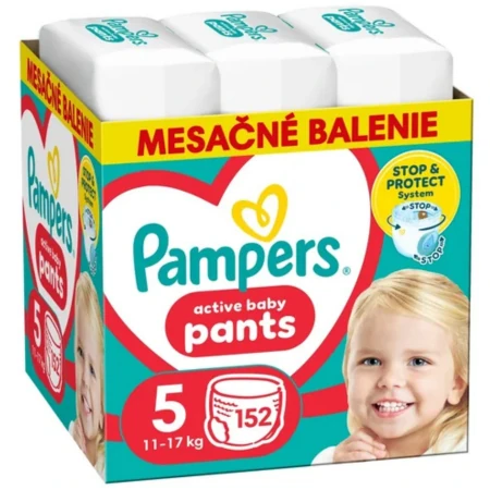 PAMPERS Active baby pants 5  11-17 kg 164 ks
