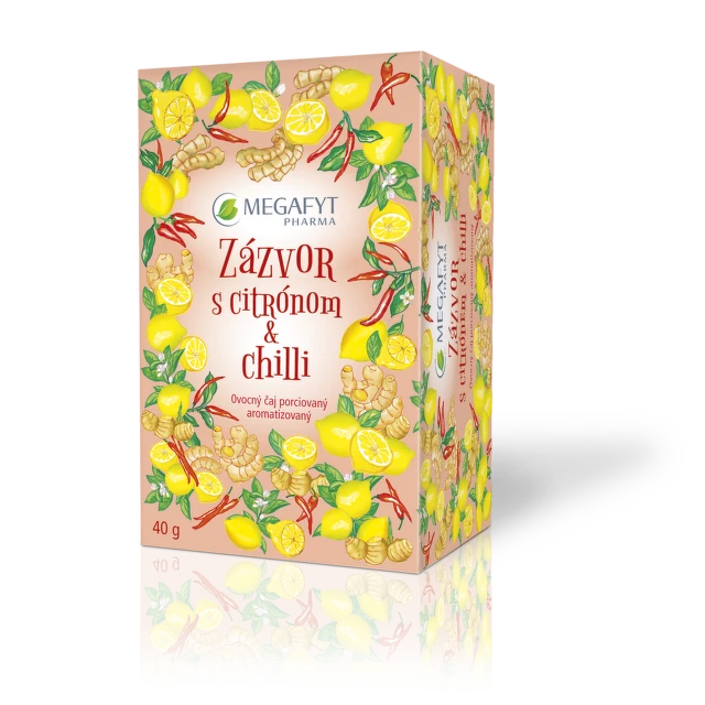 MEGAFYT Zázvor s citrónom & chilli 20 x 2 g