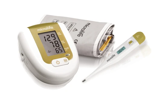 MICROLIFE Tlakomer digitálny BP 3AG1 zlatý 1 ks + teplomer