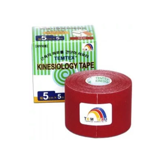TEMTEX Kinesology tape tejpovacia páska 5 cm x 5 m červená 1 ks