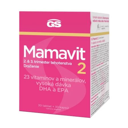 GS Mamavit 2 tehotenstvo a dojčenie 30 tabliet + 30 kapsúl