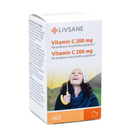 LIVSANE Vitamín C 200 mg 60 tabliet