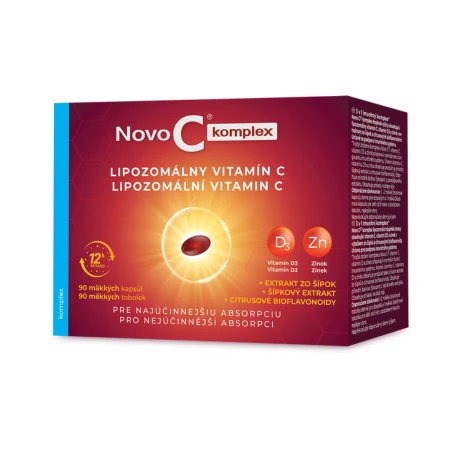 NOVO C Komplex lipozomálny vitamín C + vitamín D3 + zinok 90 kapsúl