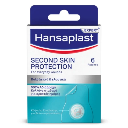 HANSAPLAST Second skin protection hydrokoloidná náplasť 72 x 35 mm 6 ks