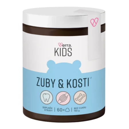 VERRA Kids kosti & zuby 60 žuvacích pastiliek