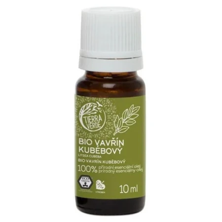 TIERRA VERDE Bio vavrín kubébový prírodný 100% esenciálny olej 10 ml