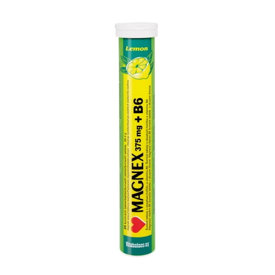 VITABALANS Magnex 375 mg + B6 effervescent 20 šumivých tabliet