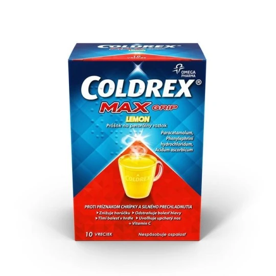 COLDREX MaxGrip lemon vrecúška 10 ks