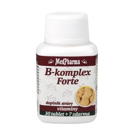 MEDPHARMA B-komplex forte 30 + 7 tabliet ZADARMO