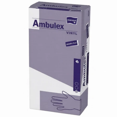 AMBULEX Rukavice vinyl, veľkosť S nesterilné, nepúdrované 100 ks