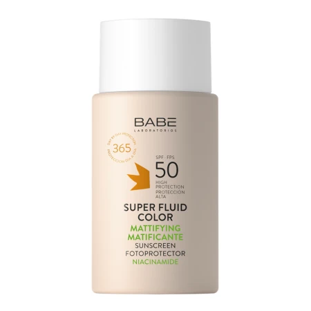 BABÉ Super tónovaný zmatňujúci fluid s ochranným faktorom 50 ml