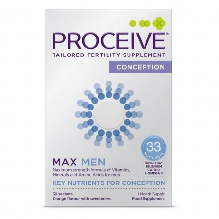 PROCEIVE Conception max men prášok vo vrecúškach pomarančová príchuť 1 x 30 ks