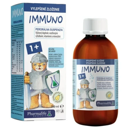 PHARMALIFE Immuno 1+ perorálna suspenzia hrušková príchuť 200 ml