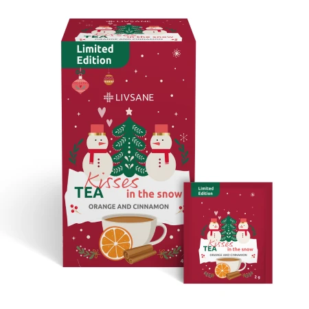 LIVSANE Tea kisses in the snow ovocný čaj so škoricou a pomarančovou kôrou 20 x 2 g